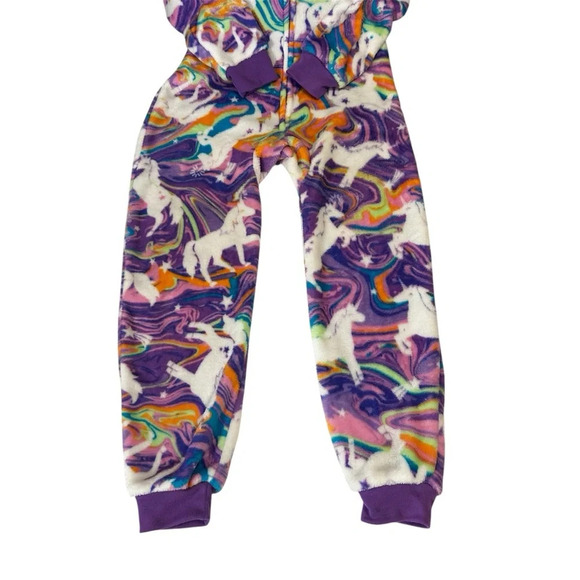 Children’s Place Girl’s Unicorn Onesie Pajamas. Size 7-8/medium - Picture 6 of 9